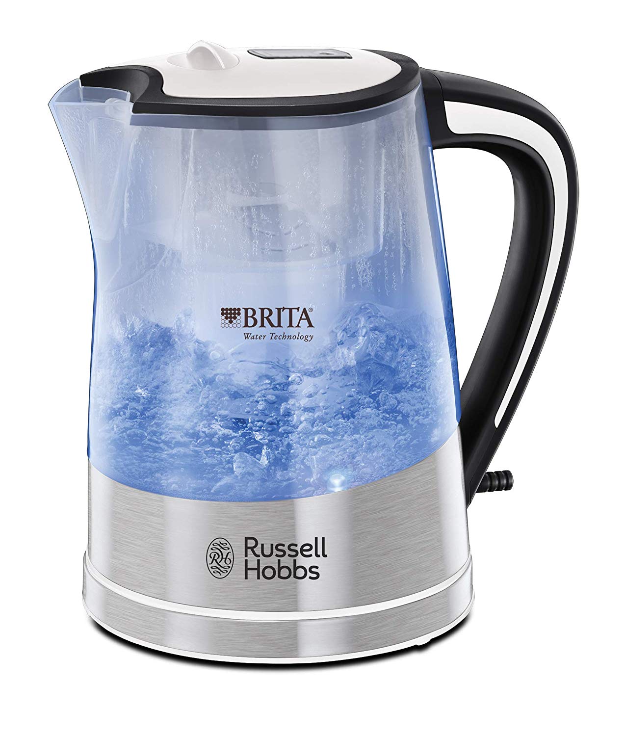 Russell Hobbs 22851 Brita Purity Kettle 1L 3000W 3 Year Guarantee, Transparent, 1.5 Litres
