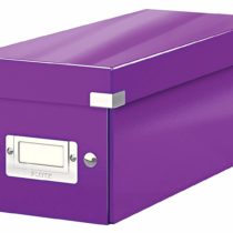 Leitz CD Storage Box, Purple, Click and Store Range, 60410062