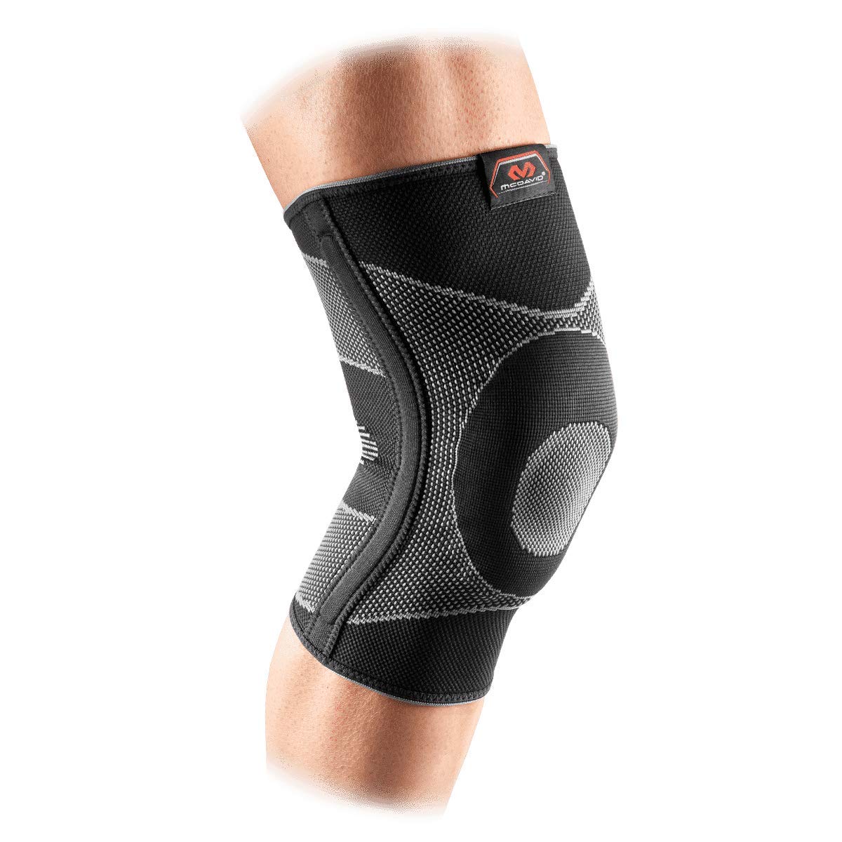 McDavid Men's Elastic Knee Support Sleeve, Black, Medium