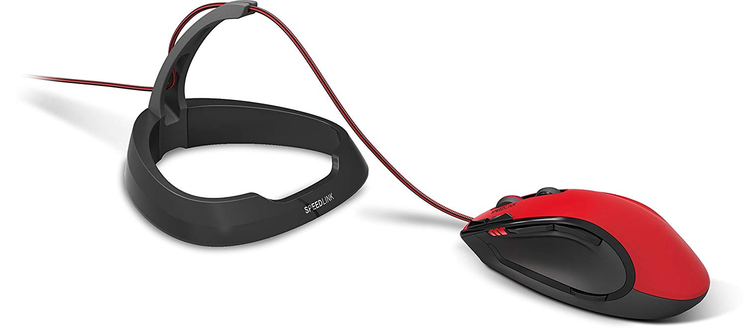 Speedlink Adjix Mouse Bungee SL-680200-BK, Cable Management System, PC Mouse Cable Stand, Black - Image 2