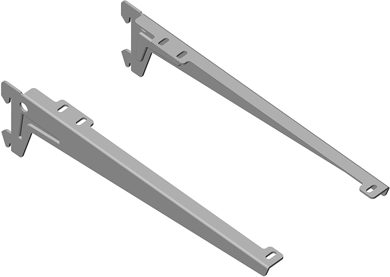 Element System Winkelträger Bracket 1-Row, Set of 2, 5 Settings, 3 Colours, Length 28 cm for Wooden Floors Wall Rail