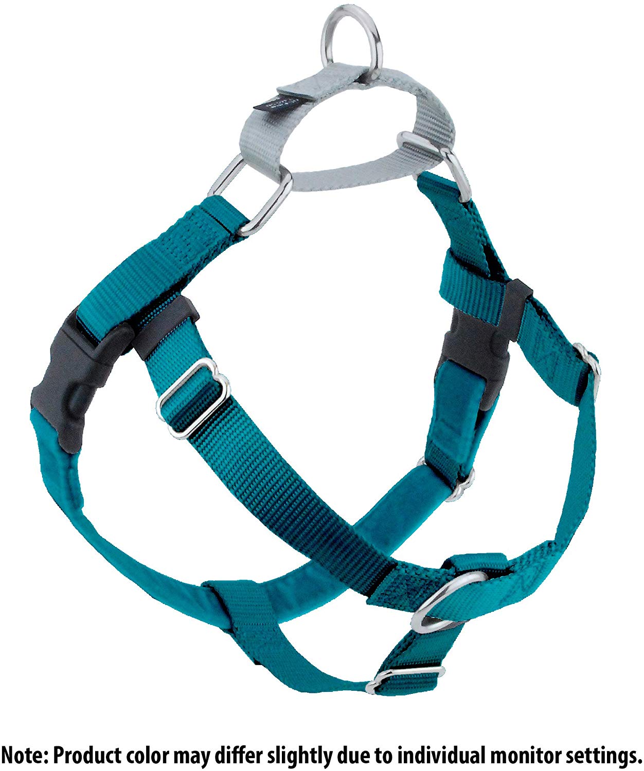2 Hounds Design Freedom No-Pull No Leash Harness Only, 1-Inch, Medium, Teal