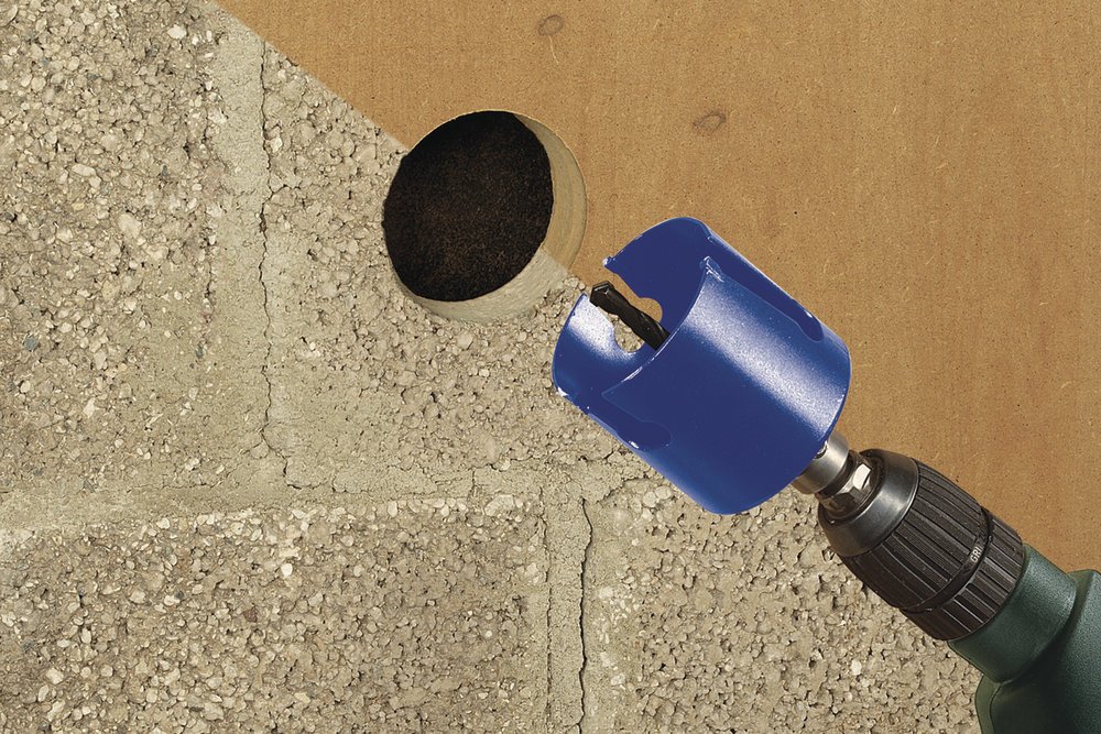 wolfcraft Universal Hole Saw with Mandrel, Pre-Assembled I 3876000 I Universal use in a Wide Range of Materials, Cutting Depth 60 mm - Image 4