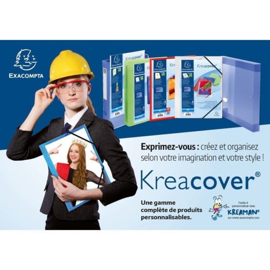 Exacompta Kreacover Semi-Rigid PP Display Book, A4, 40 pockets - Clear - Image 4