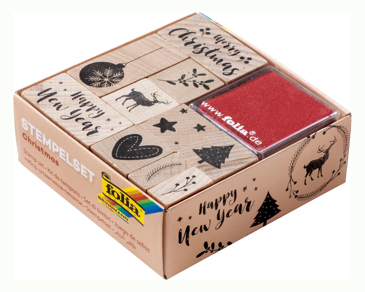 Folia 31104 Wooden Stamp Set