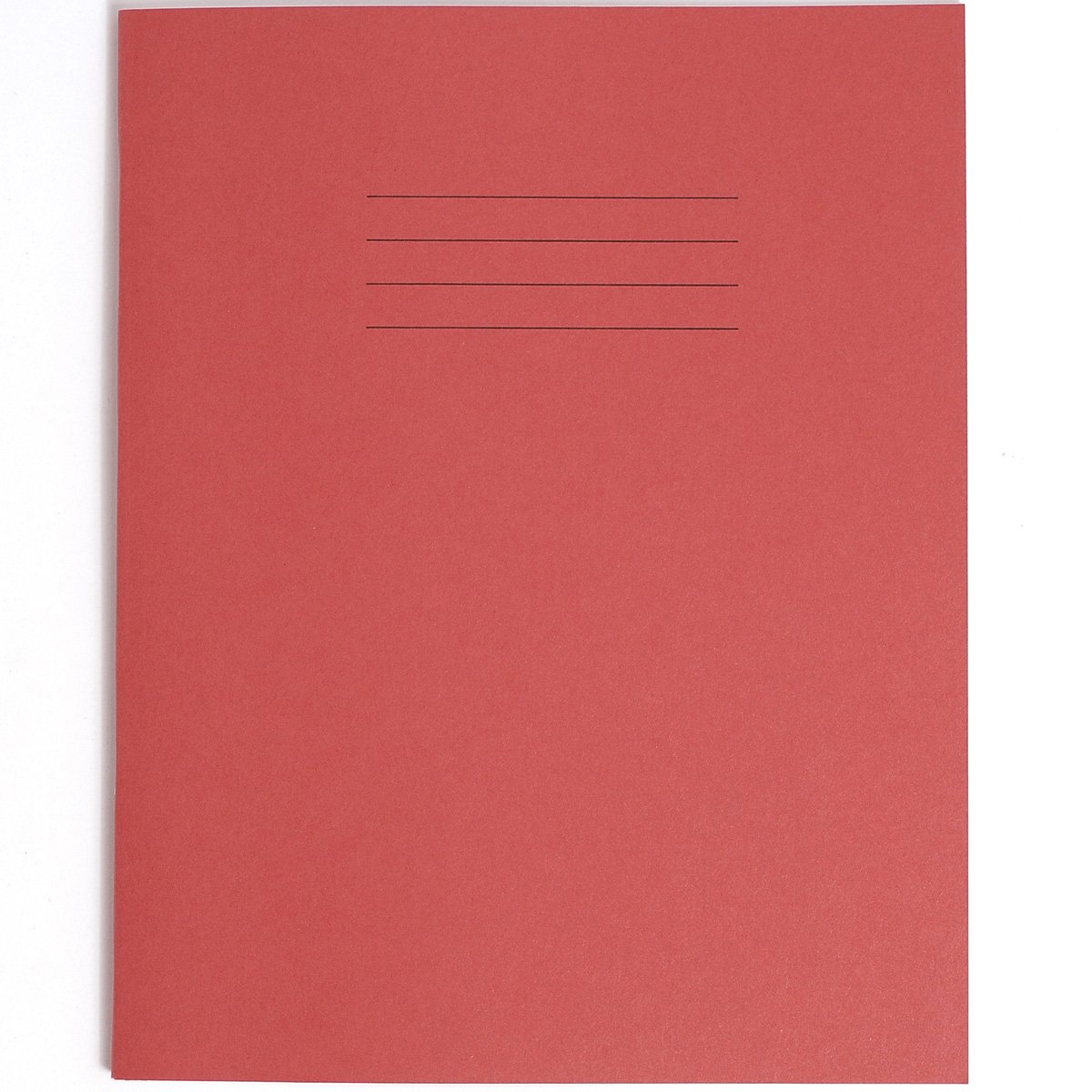 Rhino 8 x 6.5 Exercise Books, 48-Page / 12mm Lined Paper Notebook, 10-Pack, Writing Book, Office & School Stationery Supplies, Red - Image 2