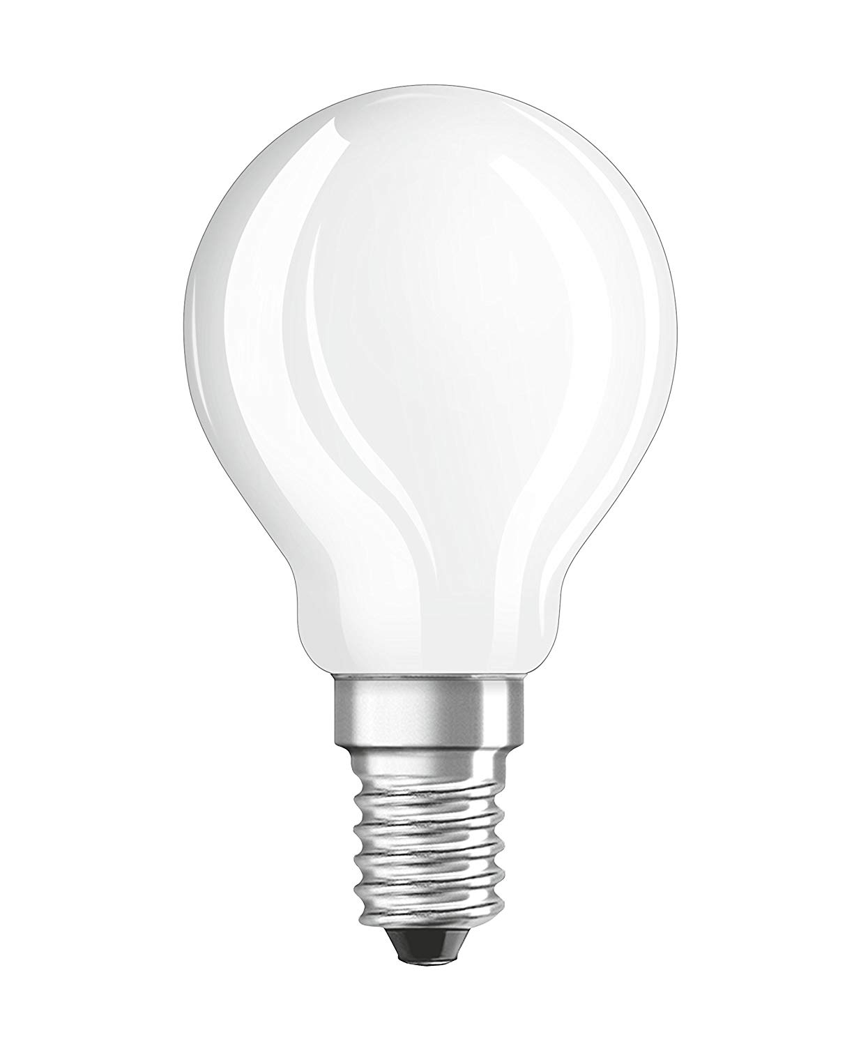 Osram Drop Shape Star Classic P LED Lamp, Glass, Cool White, E14, 4 W, Set of 6, 6 Count (Pack of 1)