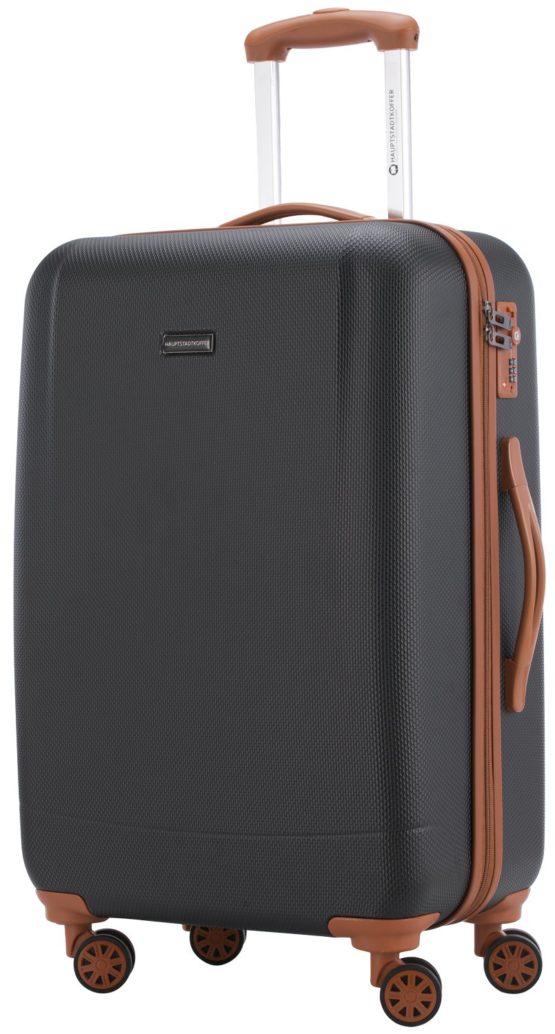 HAUPTSTADTKOFFER - Wannsee - Luggage Suitcase Hardside Trolley 4 Wheel Spinner, SA Lock, 68 cm, 63 Liter, Black