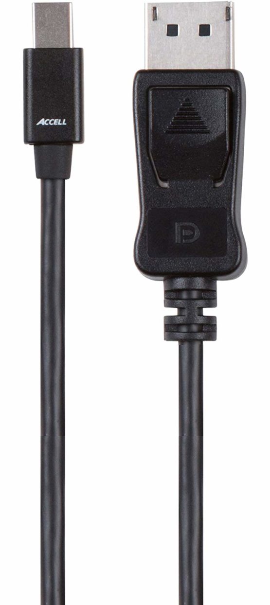 Accell mDP to DP 1.2 - VESA-Certified Mini DisplayPort to DisplayPort 1.2 Cable - 3 Feet (Black), Hbr2, 4K UHD @60Hz, 1920X1080@240Hz - Image 3