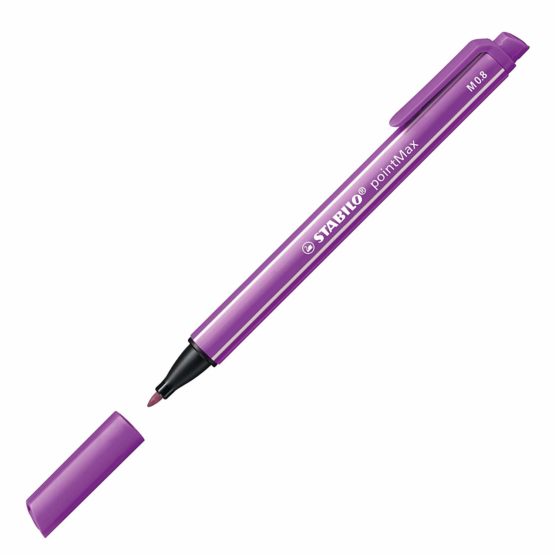 Nylon Tip Writing Pen - STABILO pointMax Wallet of 4 Assorted Colours - Image 2