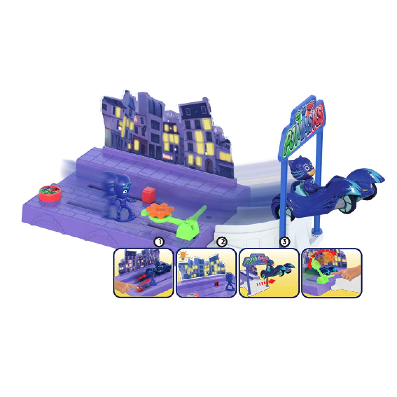 Dickie Toys 203143001 PJ Masks Night Mission, Multicoloured, 24x19x4.5cm/9.6x7.6x1.8'' - Image 4