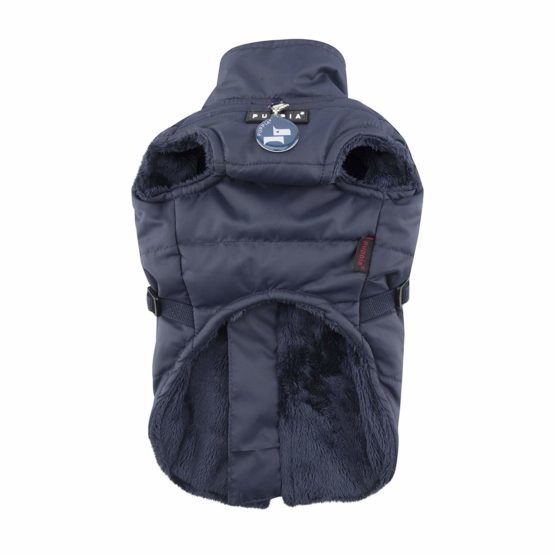 Puppia Wilkes Winter Fleece Vest, Large, Navy - Image 2