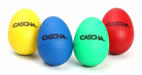 CASCHA Percussion Shaker, Eggshape, for Children, 4 Pieces, Music Eggs, Coloured Shaking Eggs for Easter, Music Gift, Egg Shaker For Kids, HH 2003 - Image 3