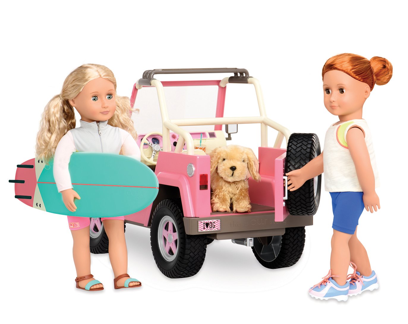 Our Generation, OG Off Roader 4x4-18-Inch Doll Accessories, Vehicle Playset, Jeep With Bluetooth Speaker, Pretend Play - Image 2