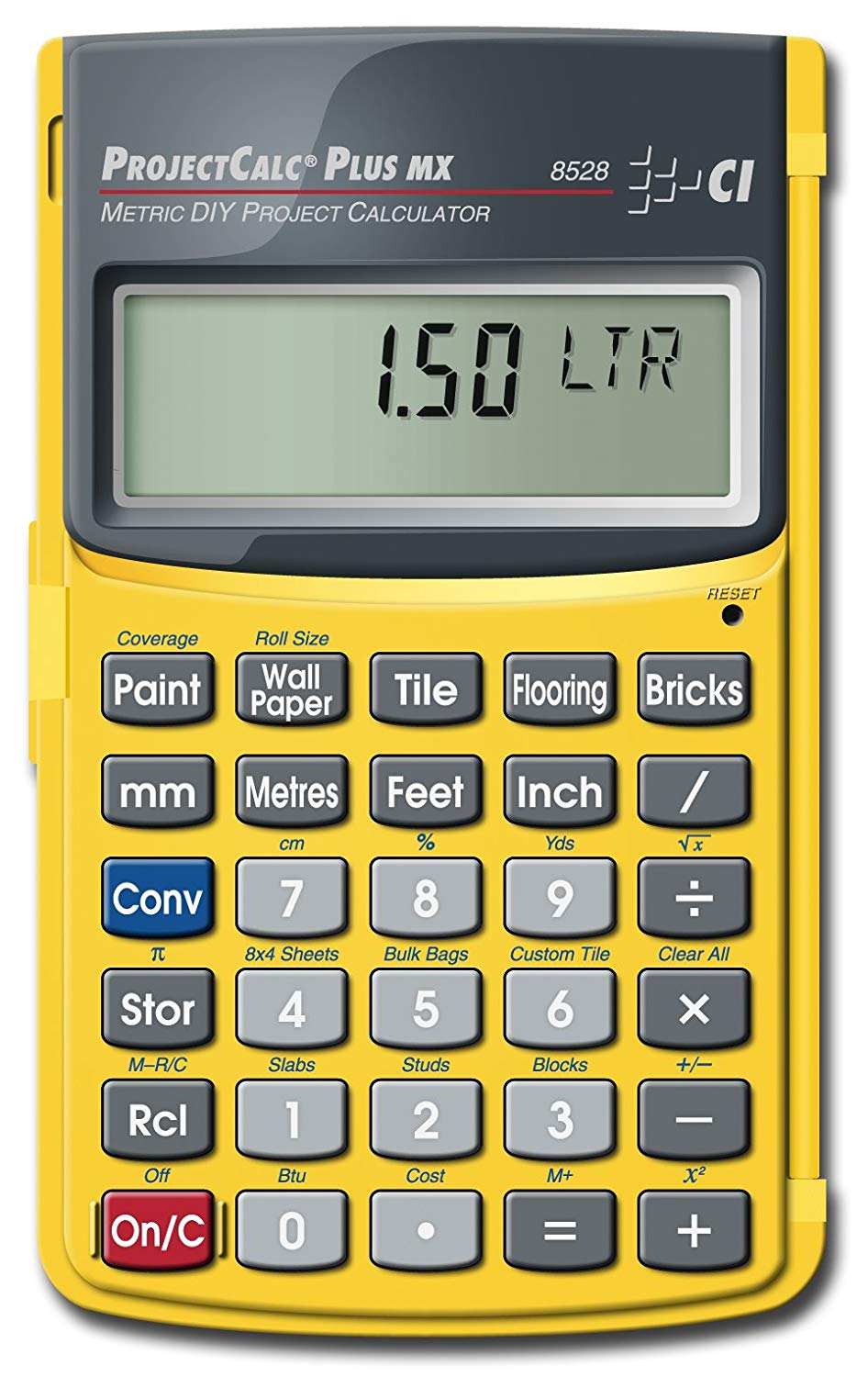Calculated Industries 8528 ProjectCalc MX Do-It-Yourselfers Metric, Feet-Inch-Fraction Project Calculator