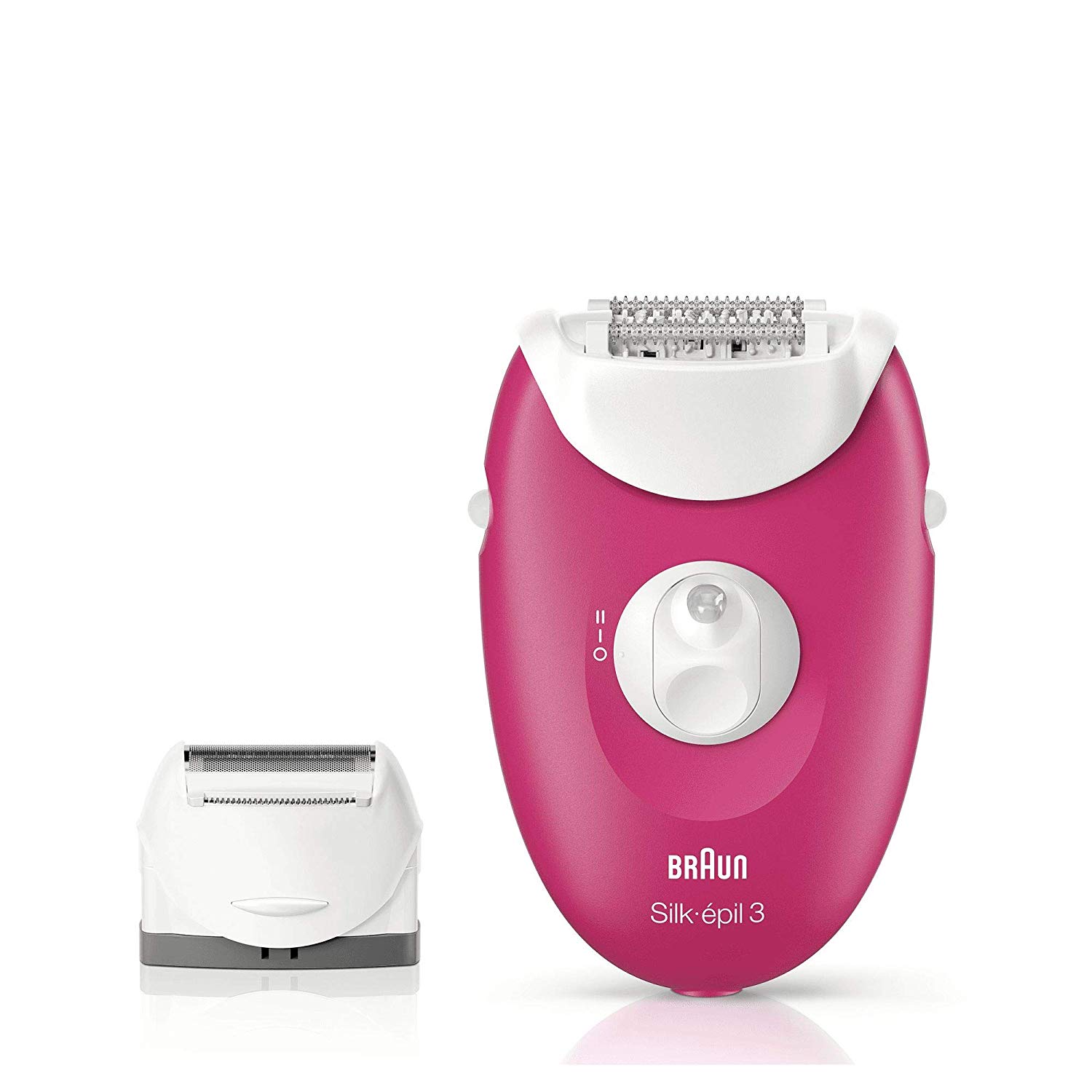 Braun Silk-épil 3 Epilator for Women for Long-Lasting Hair Removal, Shaver and Trimmer Head & Trimmer Comb, 20 Tweezer System