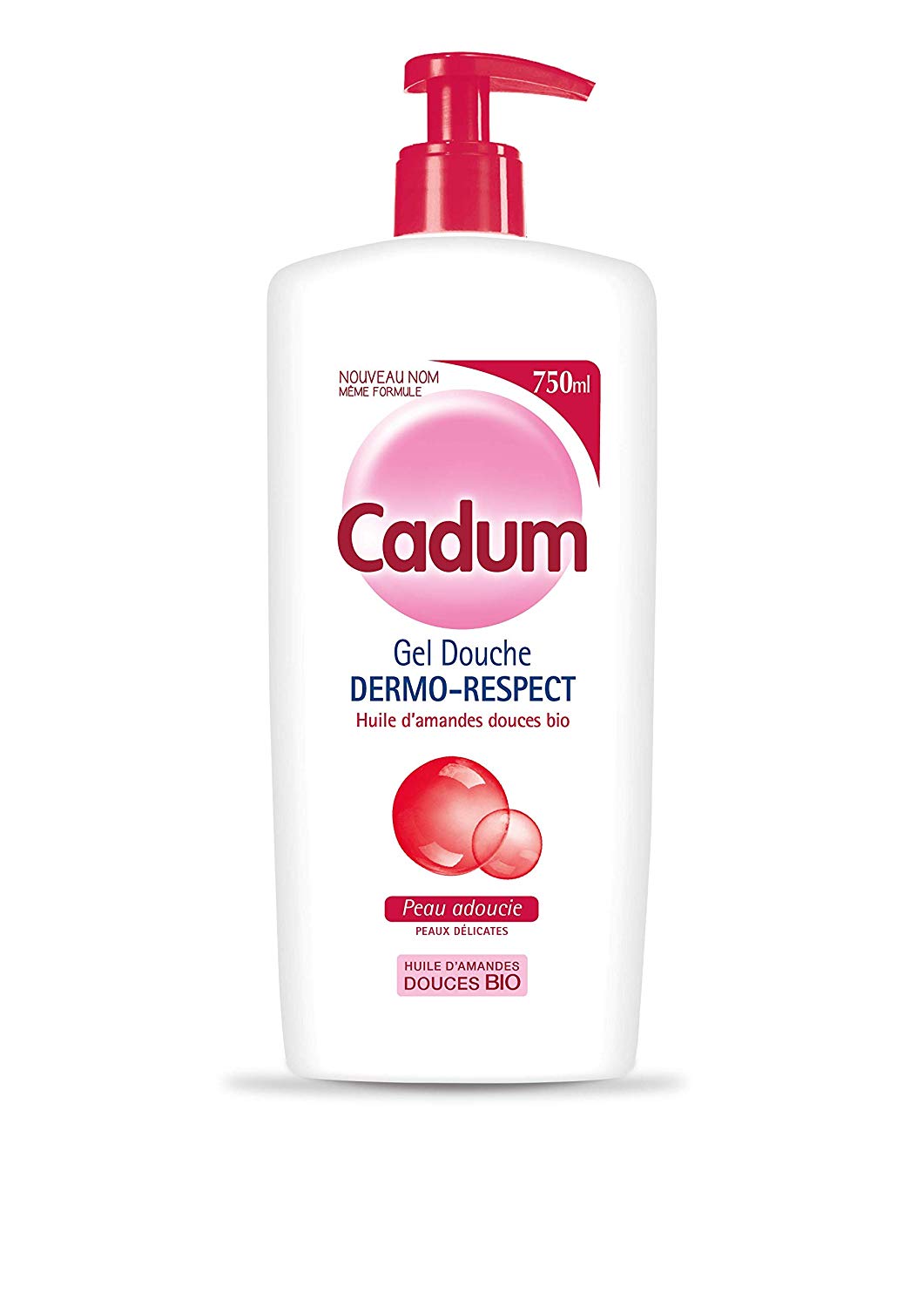 Cadum Dermo-Respect Shower Gel with Organic Sweet Almond Oil 750 ml, 750 ml (Pack of 1)