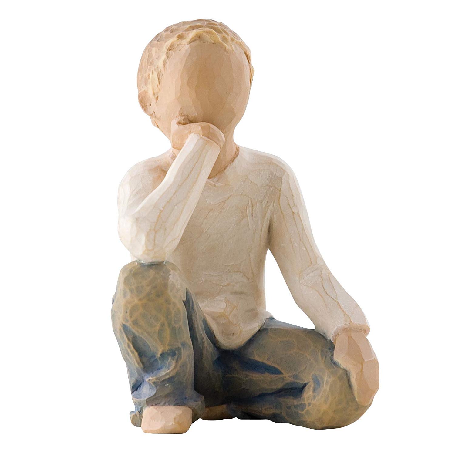 Willow Tree Inquisitive Child Figurine, Beige (Natur), 3.2 x 3.2