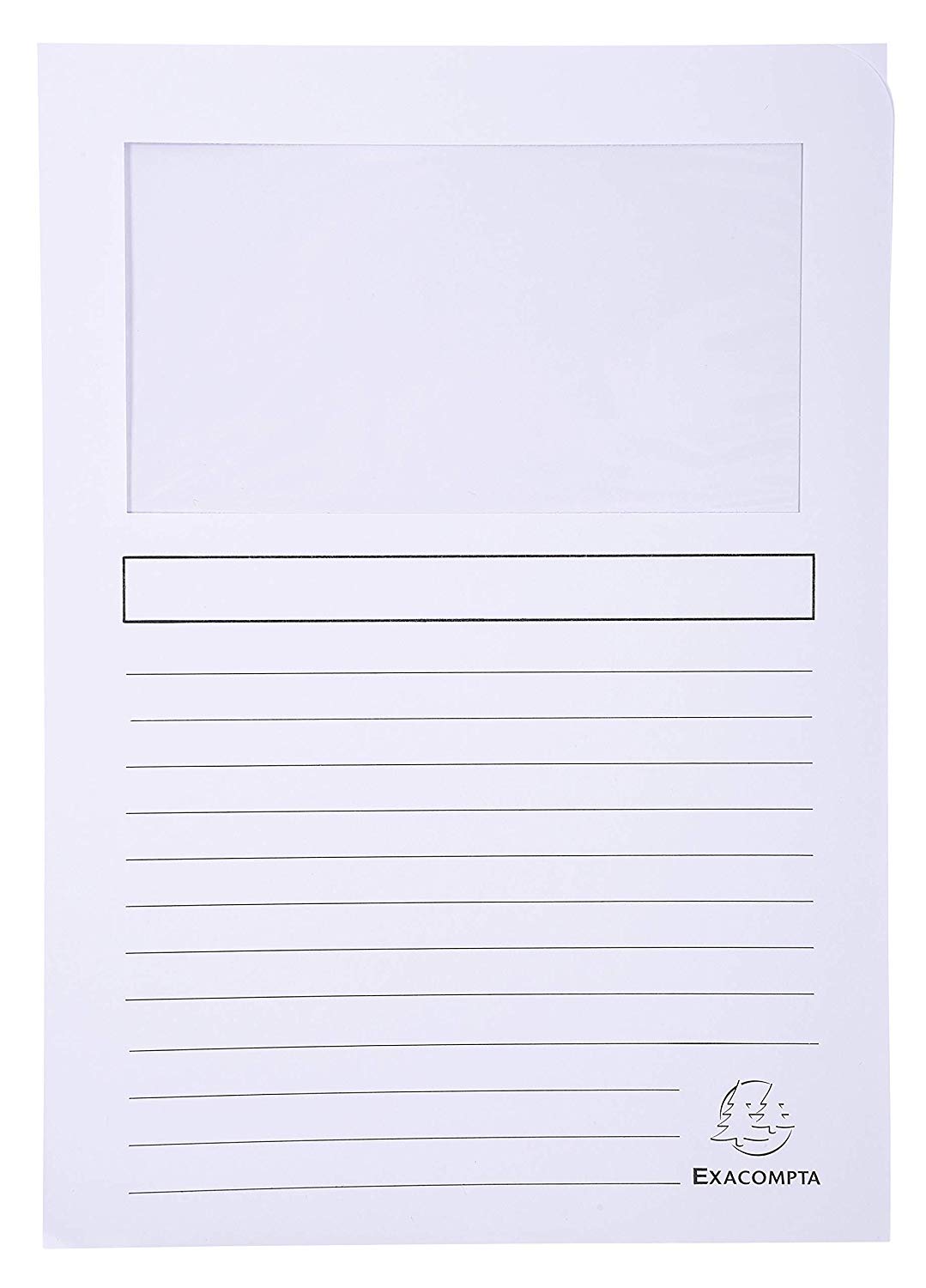 Exacompta, Ref 50151E, Super Window Folders, 220 x 310mm in Size, Suitable for Holding A4 Documents, 160gsm Card