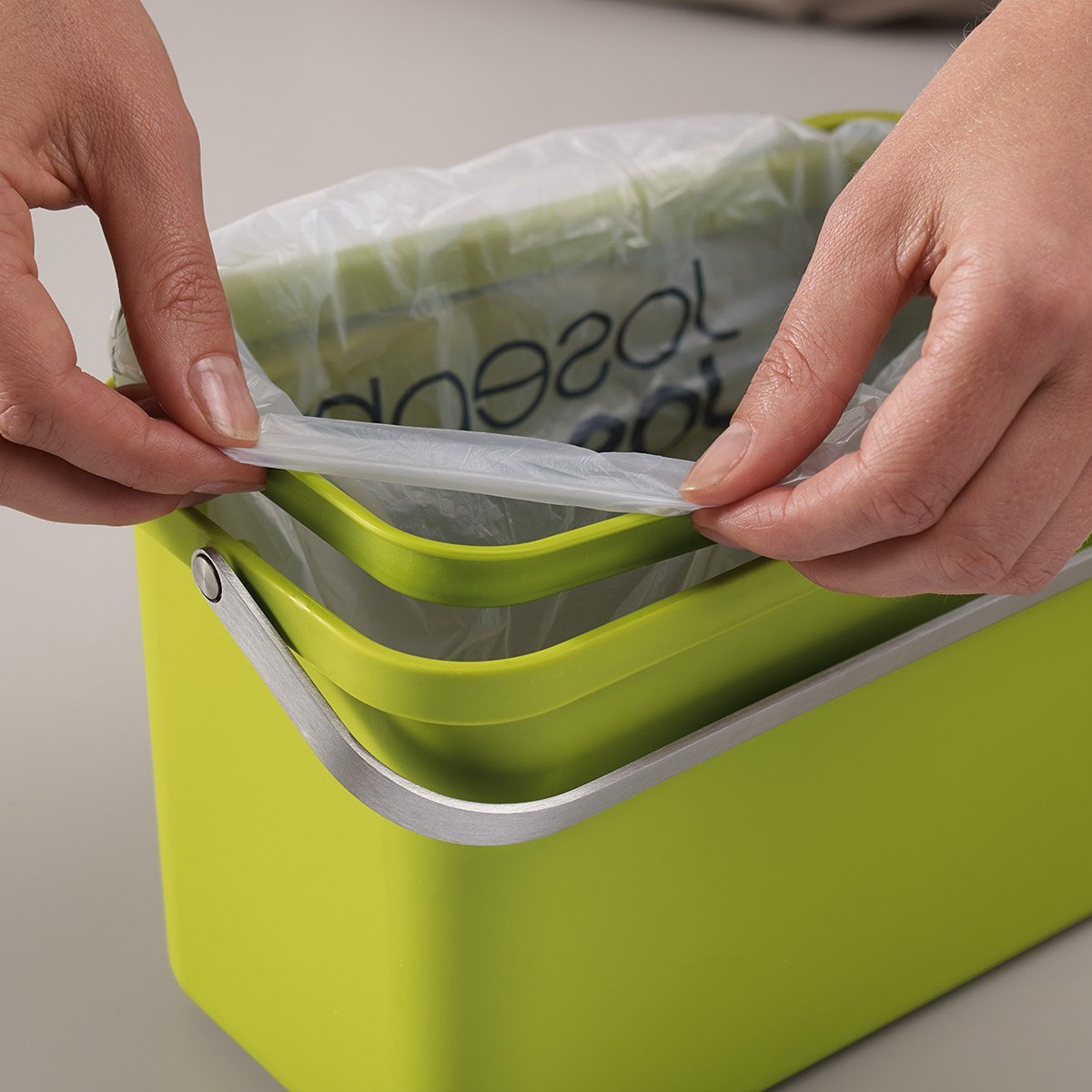 Joseph Joseph IW2 Biodegradable, Compostable Bags, Pack of 50 Food Waste Bin Liners, White, Small, 4 Litres - Image 3