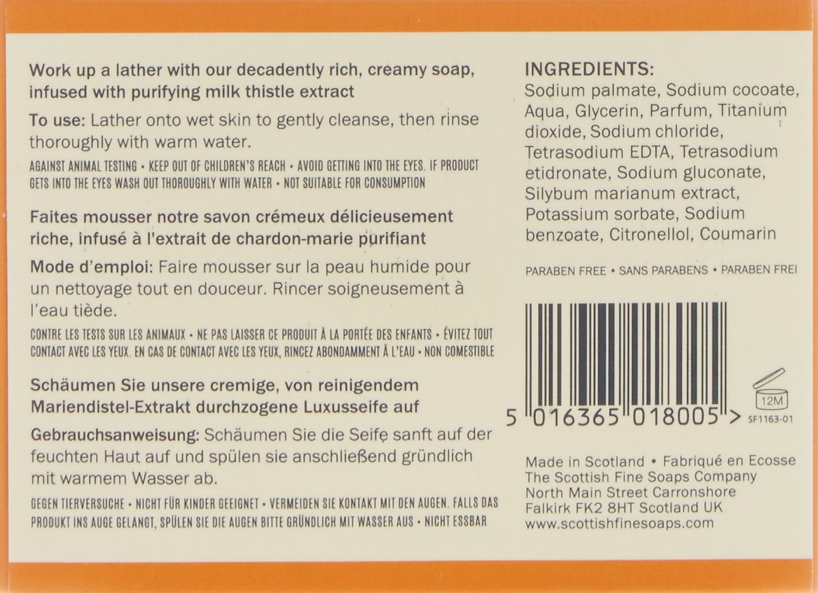 Scottish Fine Soaps Thistle & Black Pepper Body Bar 200g - Image 2