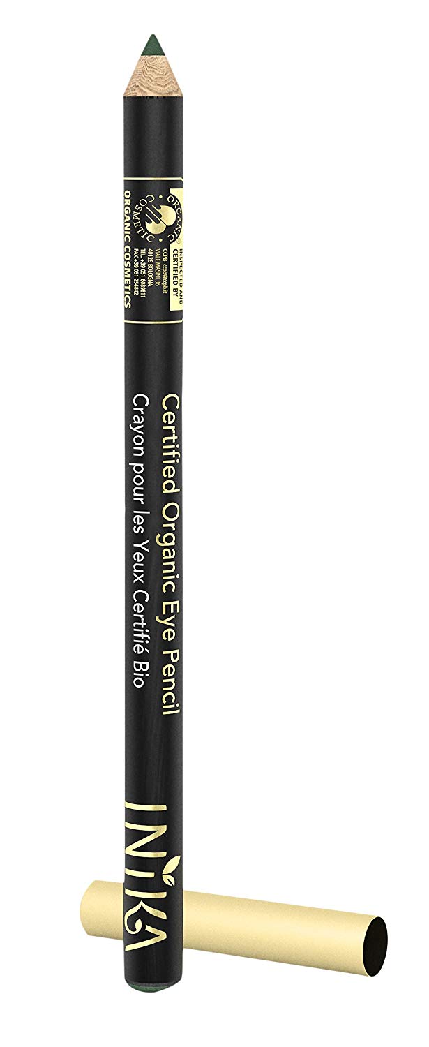 INIKA Certified Organic Eye Pencil, Emerald, Green, 1.2 g (Pack of 1)