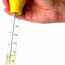 KitchenCraft KCBASTERGL Traditional Baster, Glass/Rubber, 30 cm, Yellow & Clear