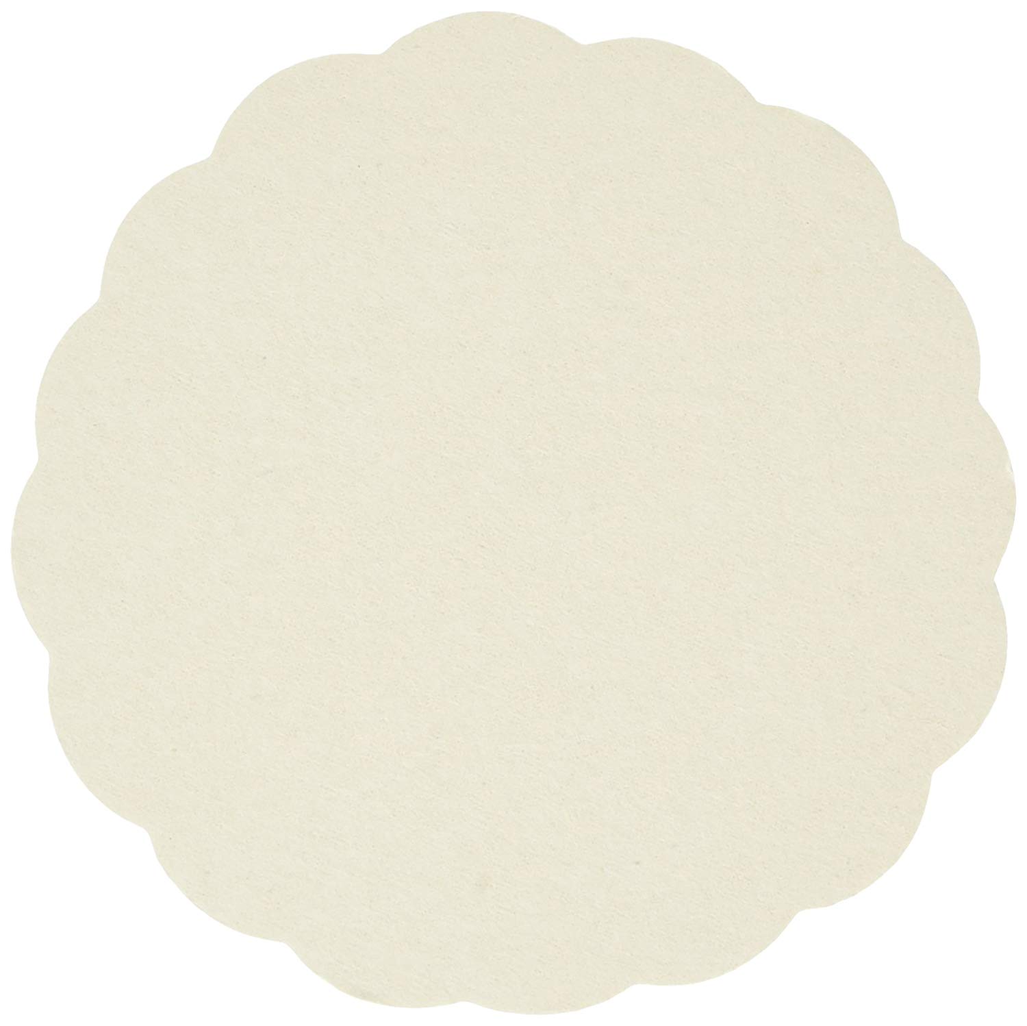Ursus 25 blank beer felts, Rund Mit Wellenrand, 10 Cm - Image 2