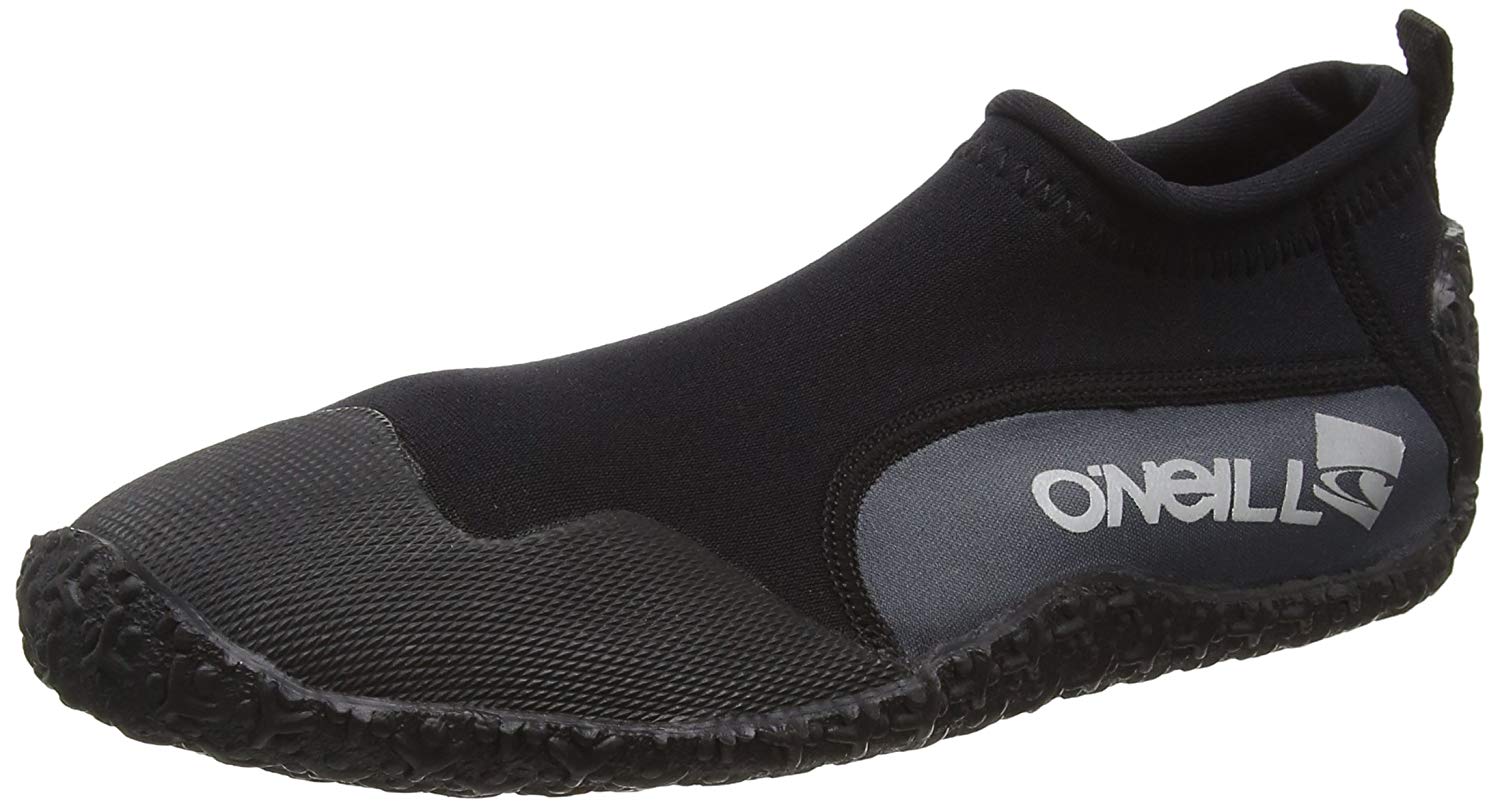 O'Neill Wetsuits Reactor Reef Boots - Black/Coal, Size US 10, Black Coal, 9 UK