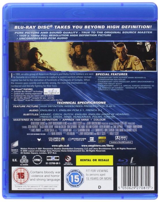 Black Hawk Down [Blu-ray] [2007] [Region - Image 2