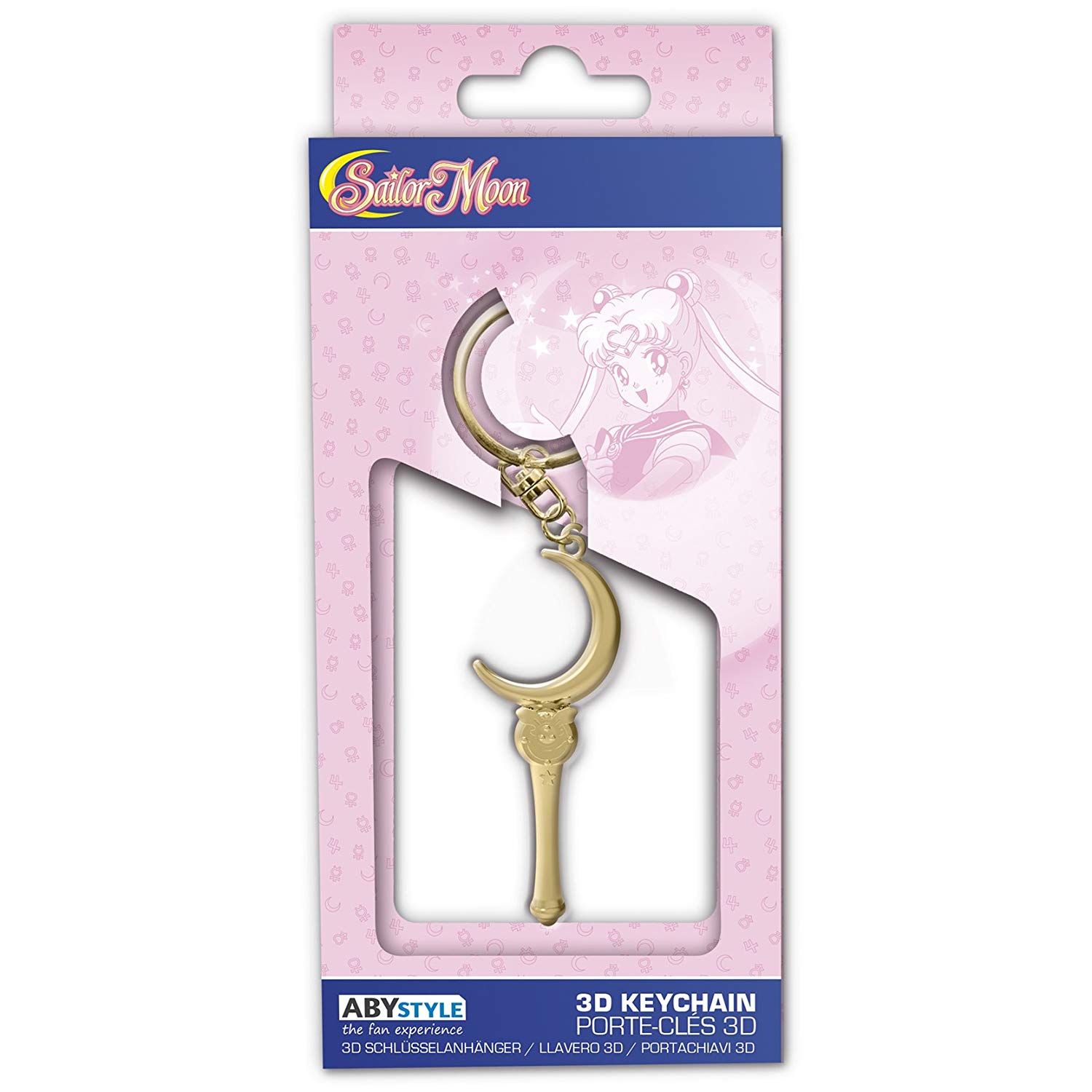 ABYStyle Sailor Moon 3D Premium Metal Keyring - Moon Stick, Unisex-Adults, Standard - Image 3