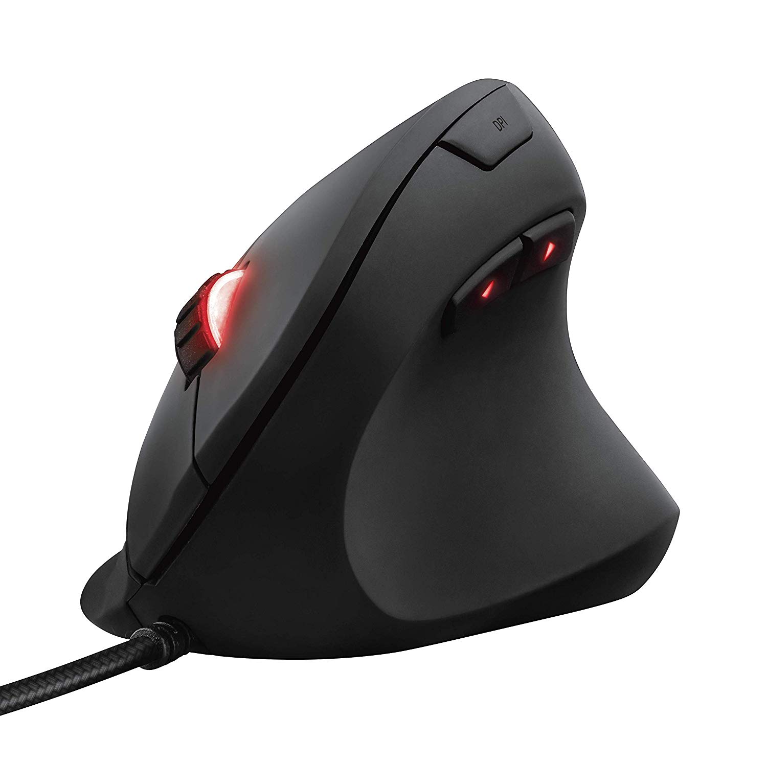 Trust Gaming Mouse GXT 144 Rexx, Vertical Ergonomic Mouse, 250-10,000 DPI, 6 Programmable Buttons, Advanced Software