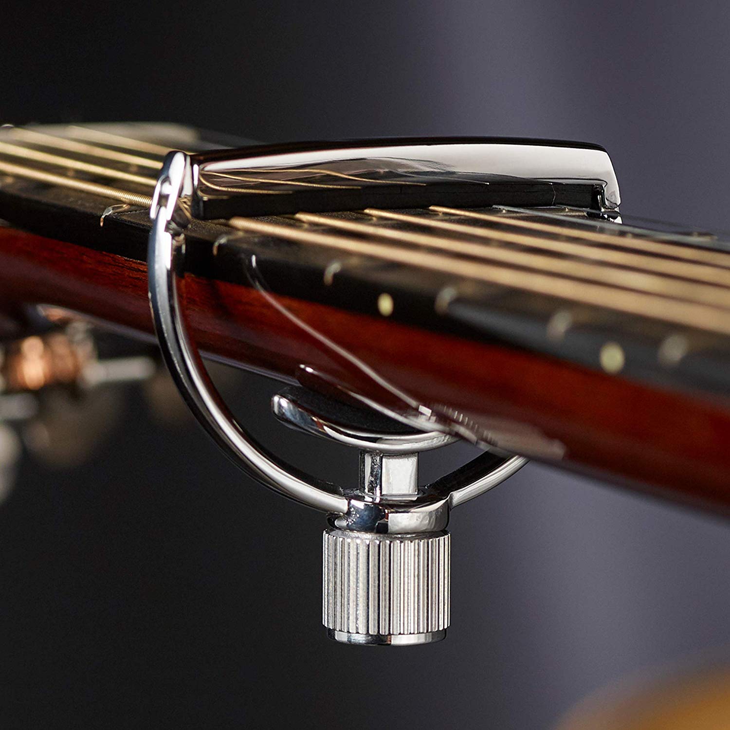 G7th G7HGS2 Heritage Capo Guitar Std 2 Acanthus, Silver (Partial Acanthus engraving) - Image 3