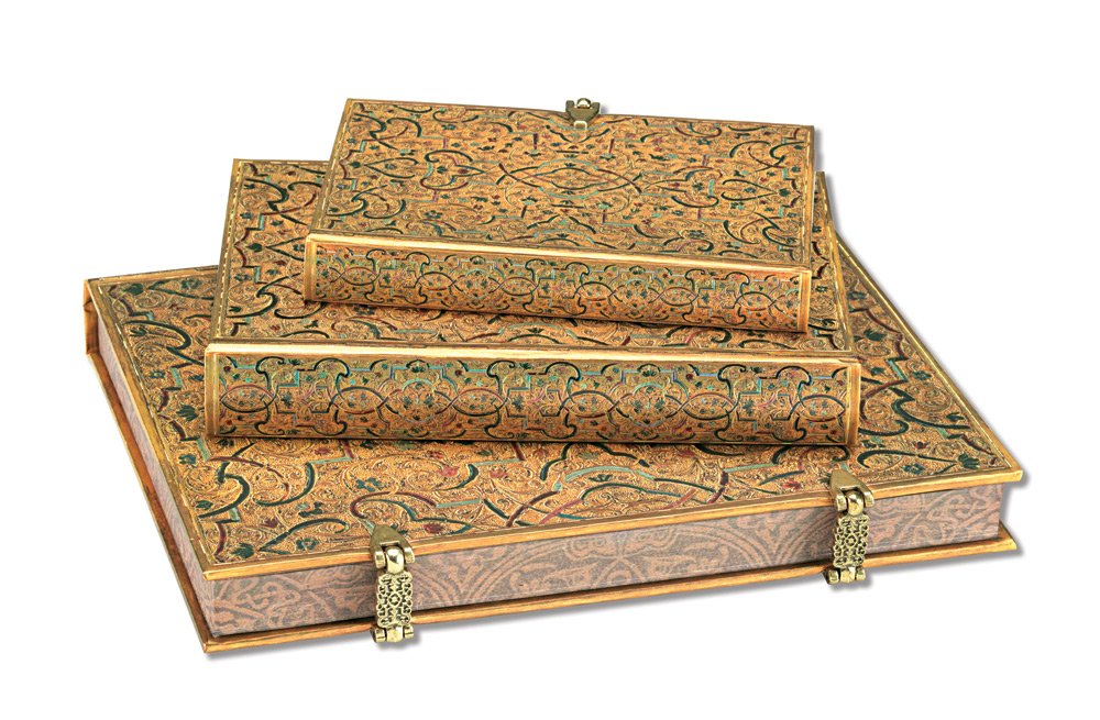 Paperblanks Gold Inlay, yellow, Ultra (230 x 180) - Image 3