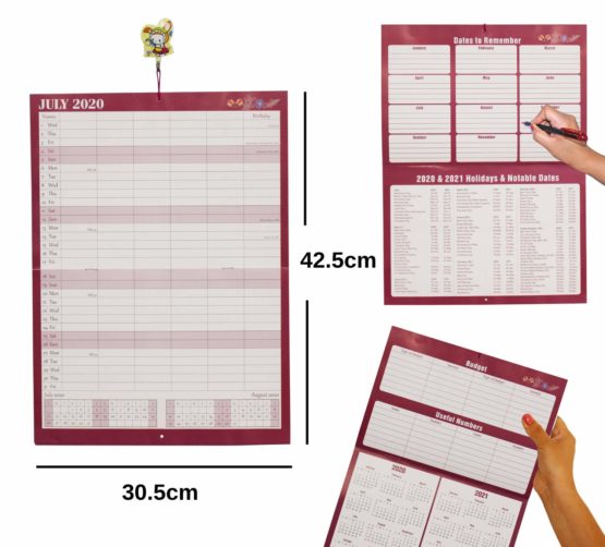 2022 Monthly Family Calendar Appointment Planner - one Month to View by Arpan (Family Purple) - Image 3