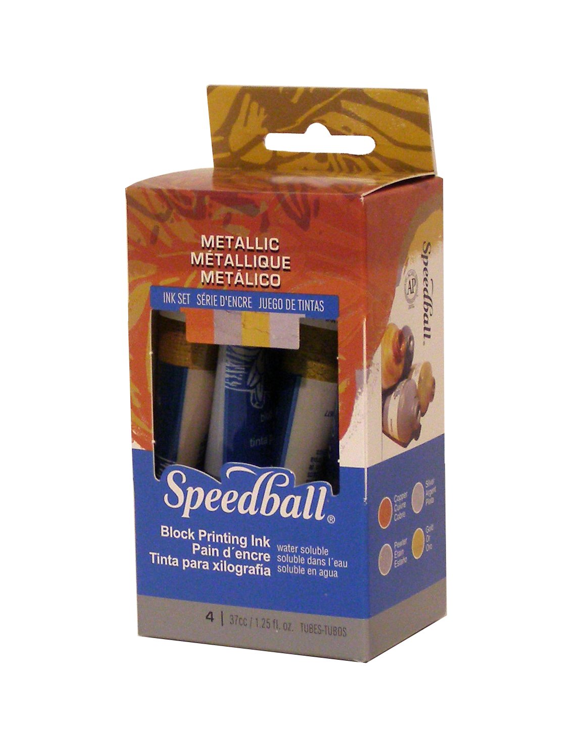 Speedball Metallic Block Printing Ink Set by Speedball, Multicolor, 37 ml - Image 3