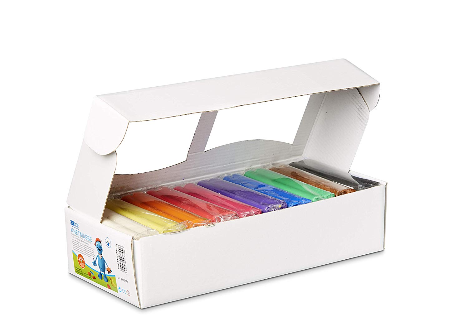 Becks Plastilin 250 g Modelling Clay Big Pack in a Cardboard Box (Packs of 10), Multicolor