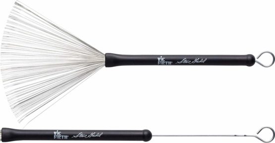 Vic Firth Signature Series Wire Brush - Steve Gadd - Retractable - Black Handle