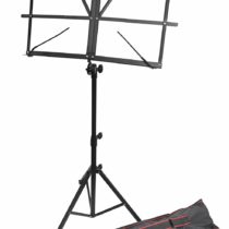 Windsor 050151-BK Adjustable Folding Sheet Music Stand with Carry Case Black