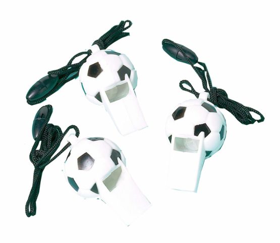 amscan Soccer Whistle Party Favor-12 Pcs