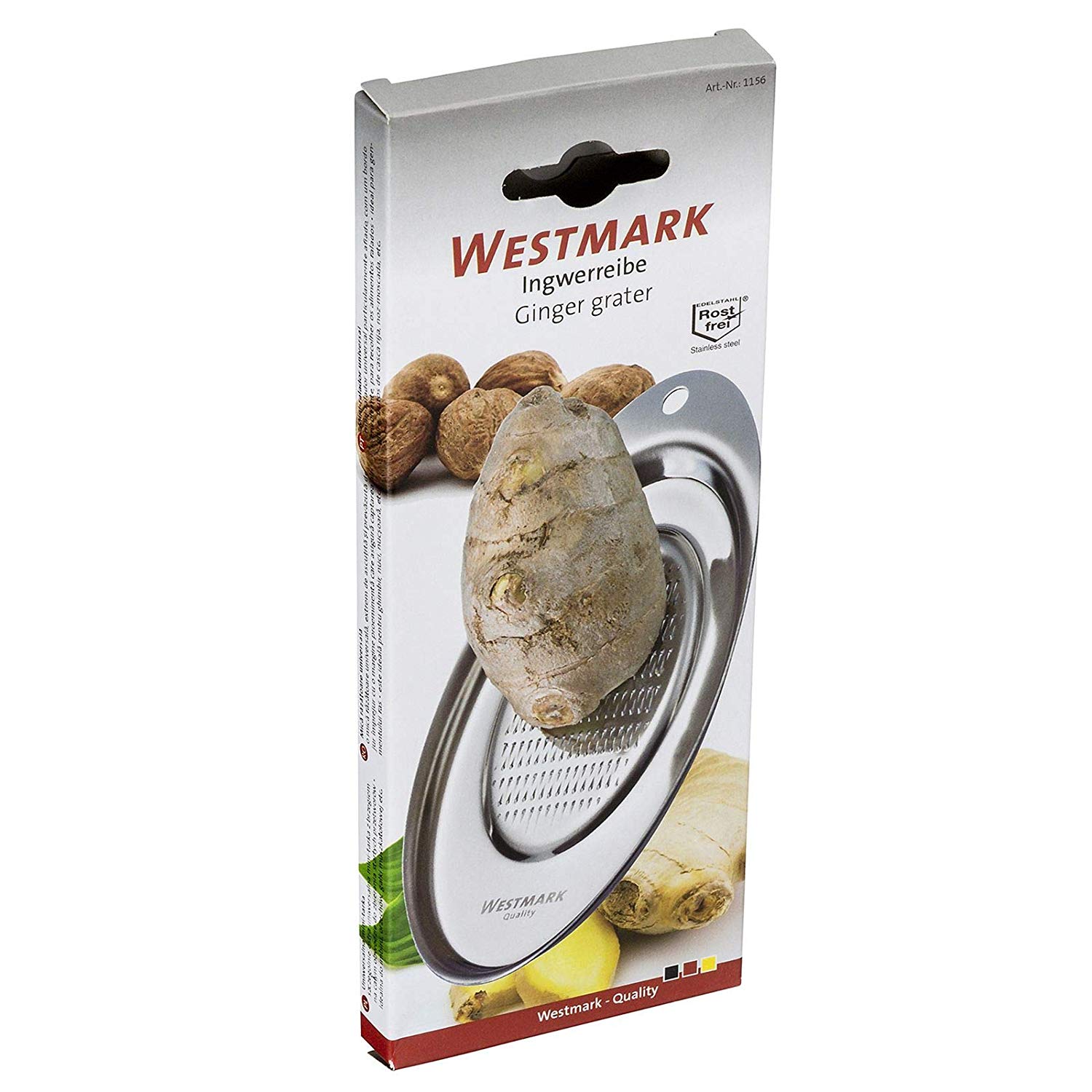 Westmark Ginger And Spice Grater, Oval, 14.2 X 0.7 X 0.9 cm, Stainless Steel, Silver, 11562260, 14.2 x 7.2 x 0.9 cm - Image 4
