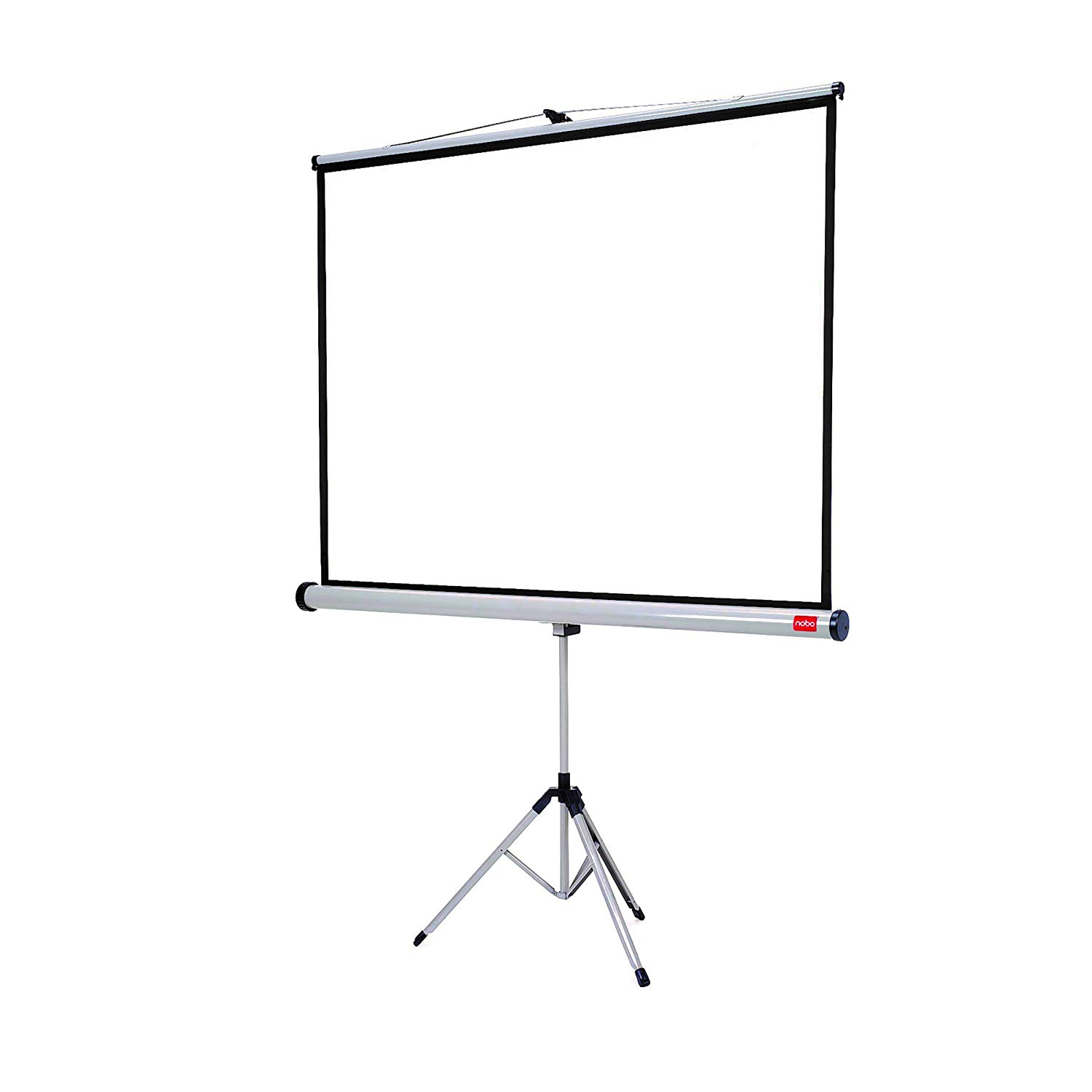 Nobo Flexible Projection Screen Tripod, Lightweight Pop-Up Matte White Projector Surface With Stand, Portable & Free Standing