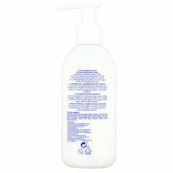Neutrogena Norwegian Formula Fast Absorbing Hand Cream Light Texture 140 ml - Image 3