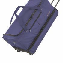 Travelite Sac de voyage à roulettes "Basics" 70cm bleu marine/orange Travel Duffle, 70 cm, 98 liters, Multicolour (Bleu Marine/orange)