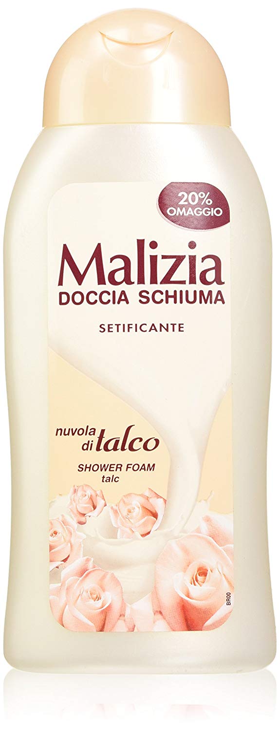 Malizia, Shower Foam Talcum Cloud, 250+50 ml, 50 ml (Pack of 1)