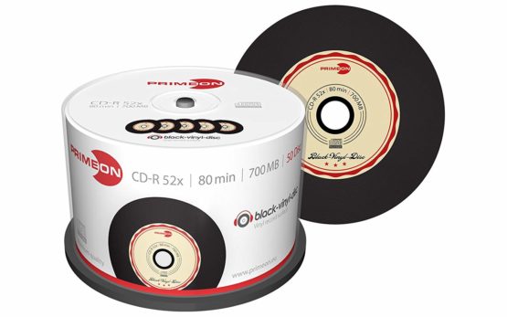 PRIMEON CD-R 80Min/700MB/52x Cakebox (50 Disc), black-vinyl-disc Surface - Image 2