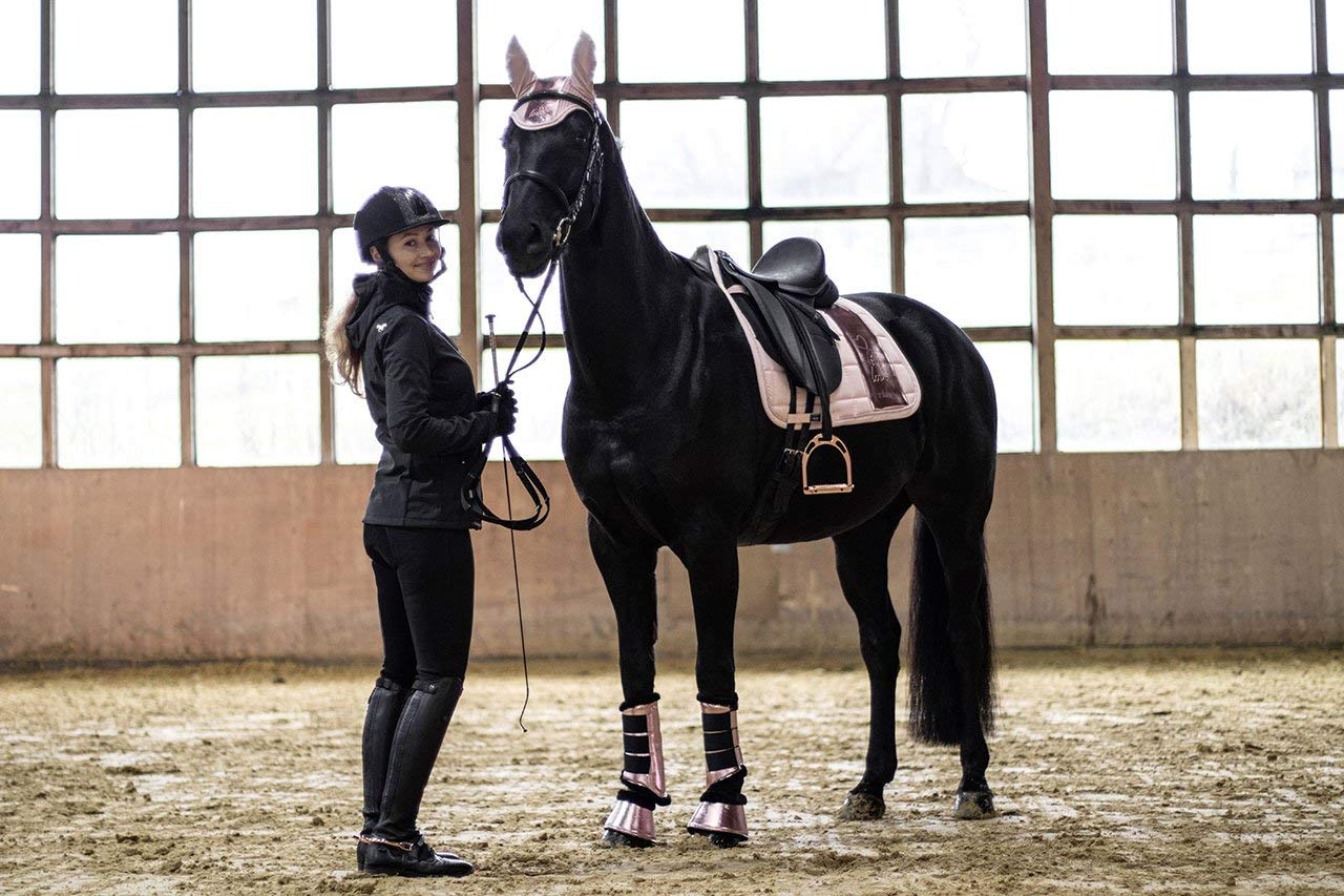 Hkm Hkm 4057052305184 Saddle Cloth -Metallic-9500 Grey Dress, Dressage - Image 2