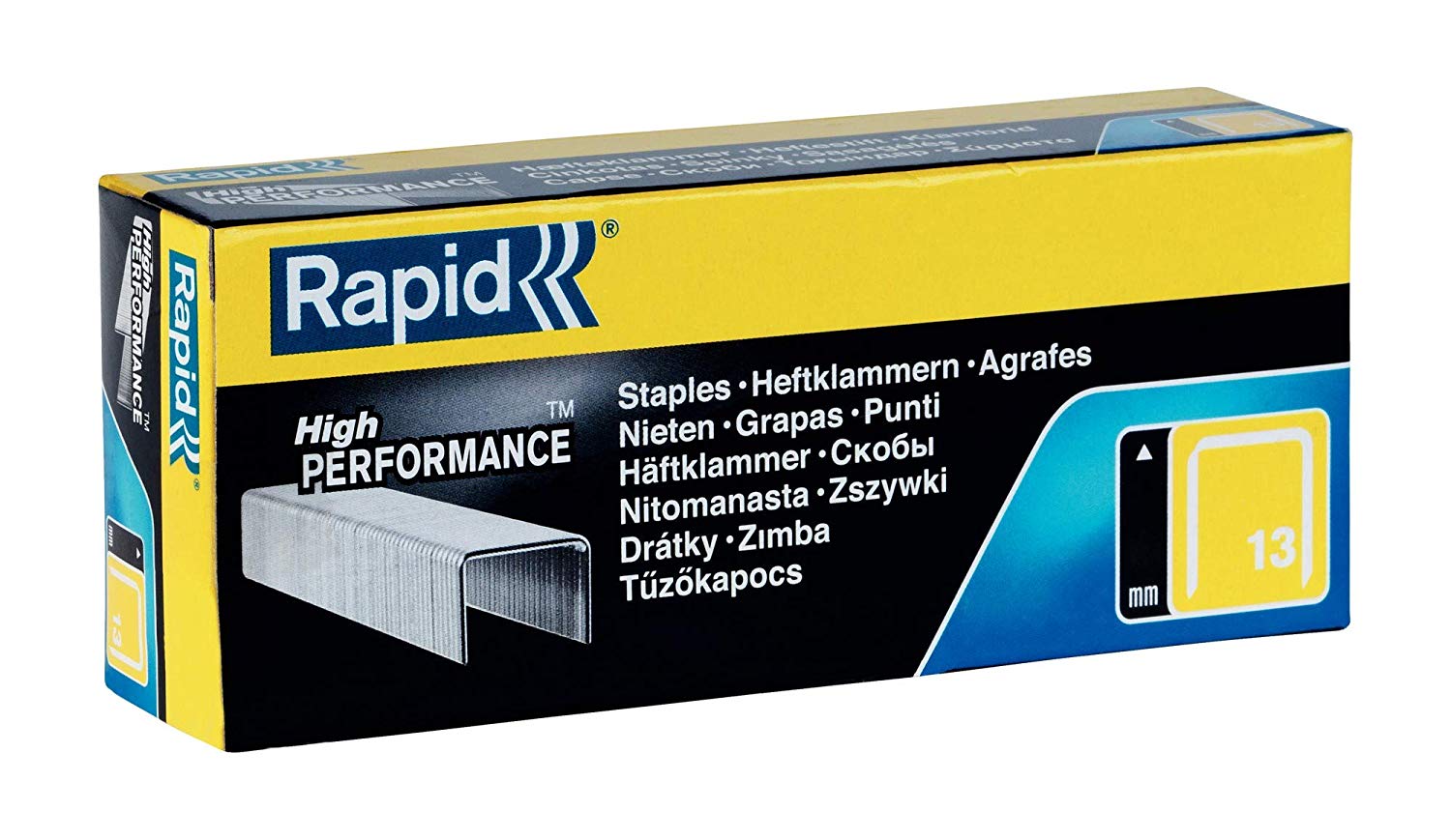Rapid High-Performance Staples for Textiles Finewire No. 13, Leg Length 14mm, Staple Gun Staples, Galvanised Steel - Image 2