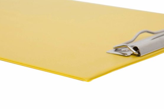 MAUL 2335213 A4 Portrait Clipboard with Foil Cover - Yellow - Image 3