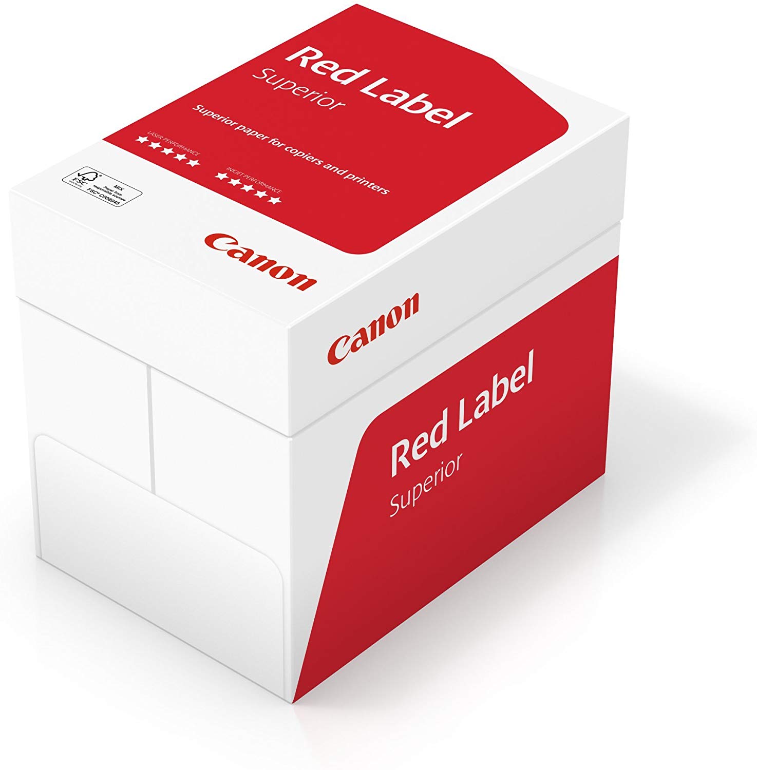 Canon WOP114 Red Label Presentation, PEFC, 80 g/m2 Copier & Printer Paper (5 x reams (500) per box), White